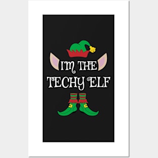 I'm The Techy Christmas Elf Posters and Art